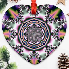 Pattern Abstract Background Art Heart Ornament (Two Sides)