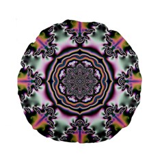 Pattern Abstract Background Art Standard 15  Premium Round Cushions