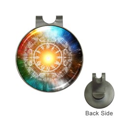 Universe Galaxy Sun Clock Time Hat Clips With Golf Markers by Celenk