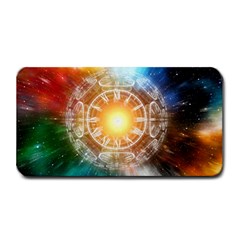 Universe Galaxy Sun Clock Time Medium Bar Mats by Celenk