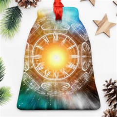 Universe Galaxy Sun Clock Time Bell Ornament (two Sides)