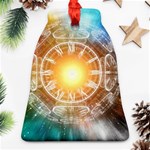 Universe Galaxy Sun Clock Time Bell Ornament (Two Sides) Front