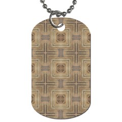 Abstract Wood Design Floor Texture Dog Tag (one Side) by Celenk