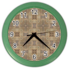 Abstract Wood Design Floor Texture Color Wall Clock by Celenk