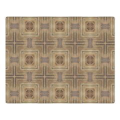 Abstract Wood Design Floor Texture Double Sided Flano Blanket (large)  by Celenk