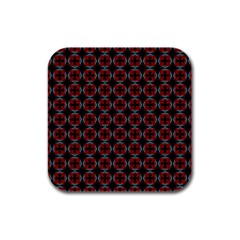 Pattern Design Artistic Decor Rubber Square Coaster (4 Pack)  by Celenk