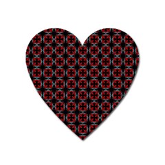 Pattern Design Artistic Decor Heart Magnet by Celenk