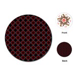 Pattern Design Artistic Decor Playing Cards (Round) Front