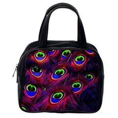 Peacock Feathers Color Plumage Classic Handbag (one Side)