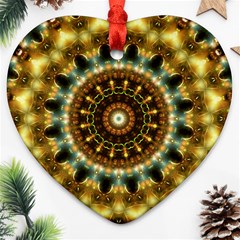 Pattern Abstract Background Art Heart Ornament (two Sides)