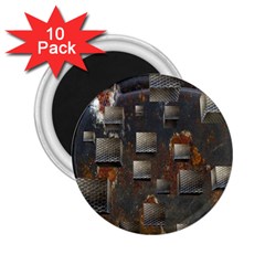 Background Metal Pattern Texture 2 25  Magnets (10 Pack)  by Celenk