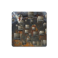 Background Metal Pattern Texture Square Magnet by Celenk