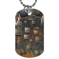 Background Metal Pattern Texture Dog Tag (one Side) by Celenk