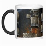 Background Metal Pattern Texture Morph Mugs Left