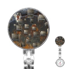 Background Metal Pattern Texture Stainless Steel Nurses Watch by Celenk