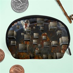 Background Metal Pattern Texture Accessory Pouch (large) by Celenk