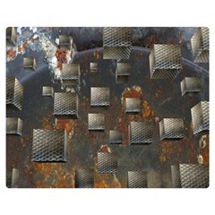 Background Metal Pattern Texture Double Sided Flano Blanket (medium)  by Celenk