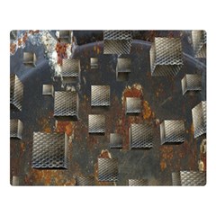 Background Metal Pattern Texture Double Sided Flano Blanket (large)  by Celenk