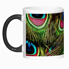 Peacock Feathers Color Plumage Morph Mugs by Celenk