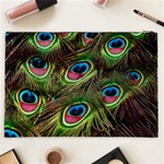 Peacock Feathers Color Plumage Cosmetic Bag (XXL) Back