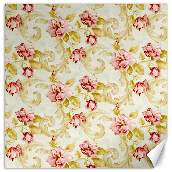 Background Pattern Flower Spring Canvas 16  x 16 