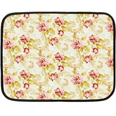 Background Pattern Flower Spring Fleece Blanket (mini) by Celenk