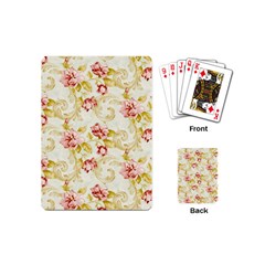 Background Pattern Flower Spring Playing Cards (mini)