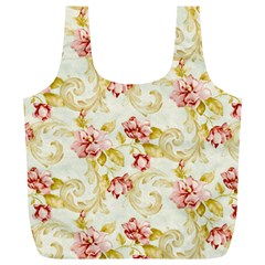 Background Pattern Flower Spring Full Print Recycle Bag (xl)