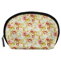 Background Pattern Flower Spring Accessory Pouch (large) by Celenk