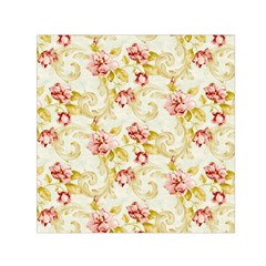 Background Pattern Flower Spring Small Satin Scarf (square) by Celenk