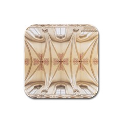 Wells Cathedral Wells Cathedral Rubber Square Coaster (4 Pack)  by Celenk