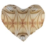 Wells Cathedral Wells Cathedral Large 19  Premium Flano Heart Shape Cushions Front