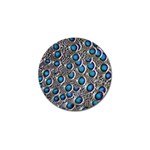 Peacock Pattern Close Up Plumage Golf Ball Marker (10 pack) Front