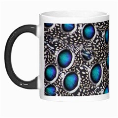 Peacock Pattern Close Up Plumage Morph Mugs by Celenk