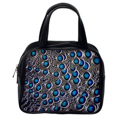 Peacock Pattern Close Up Plumage Classic Handbag (one Side)