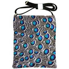 Peacock Pattern Close Up Plumage Shoulder Sling Bag