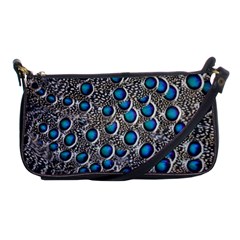 Peacock Pattern Close Up Plumage Shoulder Clutch Bag by Celenk