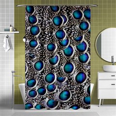 Peacock Pattern Close Up Plumage Shower Curtain 48  X 72  (small)  by Celenk