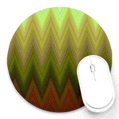 Zig Zag Chevron Classic Pattern Round Mousepads