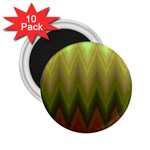 Zig Zag Chevron Classic Pattern 2.25  Magnets (10 pack)  Front