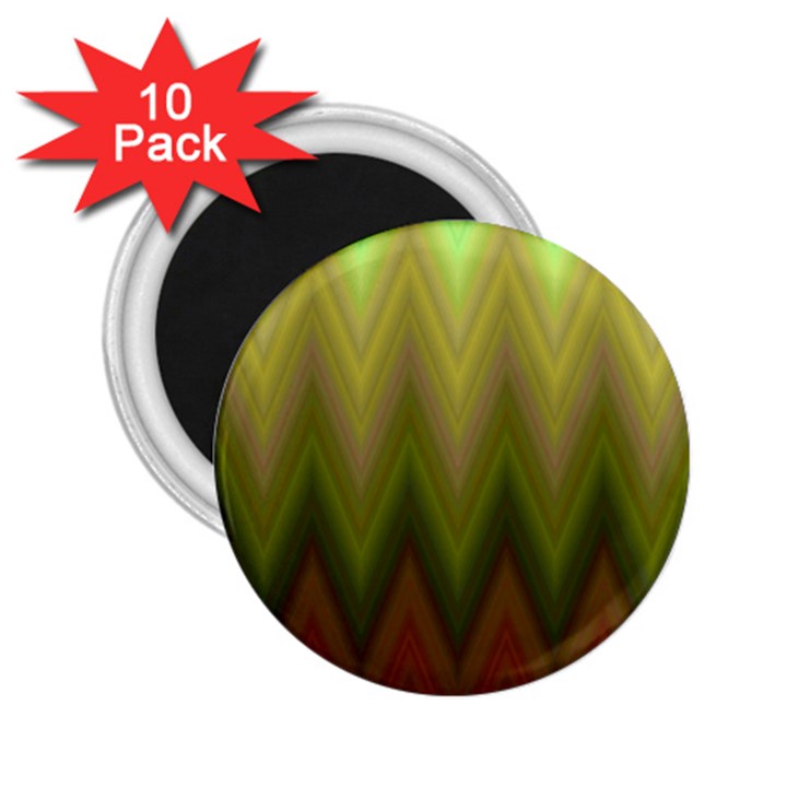 Zig Zag Chevron Classic Pattern 2.25  Magnets (10 pack) 