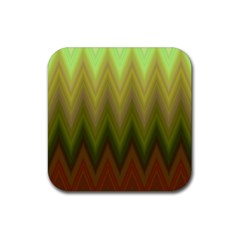 Zig Zag Chevron Classic Pattern Rubber Coaster (square) 