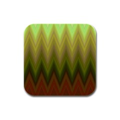 Zig Zag Chevron Classic Pattern Rubber Square Coaster (4 Pack) 