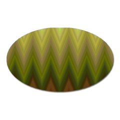 Zig Zag Chevron Classic Pattern Oval Magnet