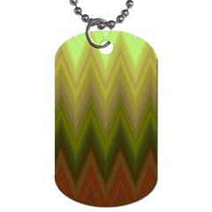 Zig Zag Chevron Classic Pattern Dog Tag (one Side)