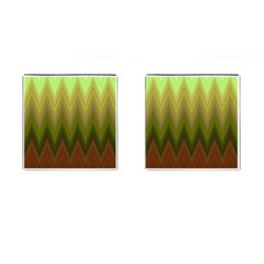 Zig Zag Chevron Classic Pattern Cufflinks (square)