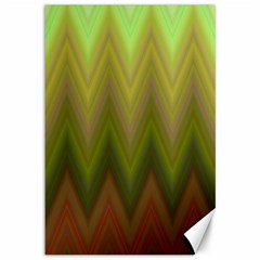 Zig Zag Chevron Classic Pattern Canvas 12  X 18 