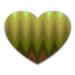 Zig Zag Chevron Classic Pattern Heart Mousepads by Celenk