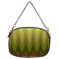 Zig Zag Chevron Classic Pattern Chain Purse (one Side)