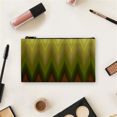 Zig Zag Chevron Classic Pattern Cosmetic Bag (small) by Celenk